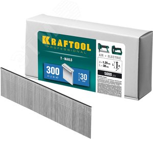 Гвозди для нейлера тип 300 30 мм 5000 шт 31785-30 KRAFTOOL
