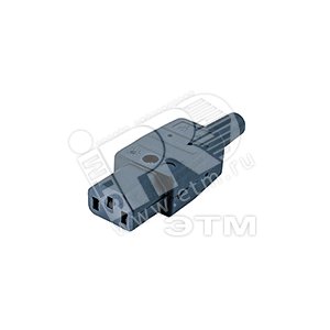 Разъем IEC 60320 C13 220в. 10A на кабель (плоские контакты внутри разъема) 47865 Hyperline