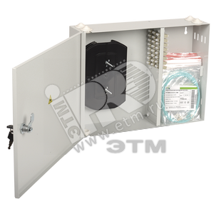 Кросс 1U укомплектованный LC (duplex) 24шт (OS2) IND-FOBX24-1U-24LCUD09 ITK