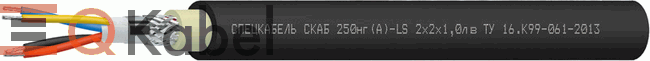 Кабель СКАБ 250нг(А)-LS 12x2x0,75л в, 1 кВ