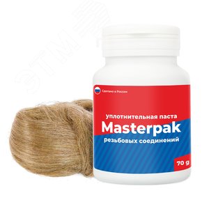Комплект паста уплотнительная (вода, пар, 70 г) + лён ИС.130209 MasterProf