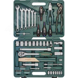 Набор инструмента универсальный 1/4'', 1/2''DR, 60 предметов S04H52460S Jonnesway