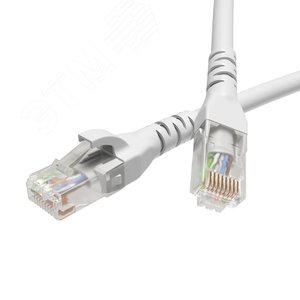 Патч-корд неэкранированный CAT5E U/UTP 4х2 LSZH белый 0.5м RN5EUU4505WH DKC