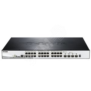 Коммутатор управляемый PoE L2+ 24 порта 10/100/1000 Мб/с, 4хSFP+ 370 Вт DGS-1510-28XMP/A1A D-Link