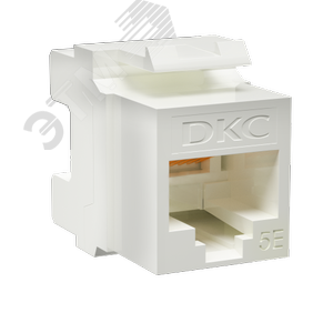Модуль Keystone RJ45 CAT5E неэкр180 градусов белый RNK5EU180WH DKC