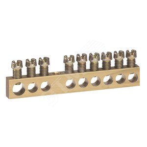 Блок клеммный без изоляции 1х6-25+8х1.5-16мм.кв. 004803 Legrand