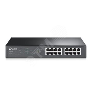 Коммутатор управляемый PoE 16 портов, 8хPoE 10/100/1000 Мб/с, 8хRJ45, 150 Вт TL-SG1016PE TP-Link