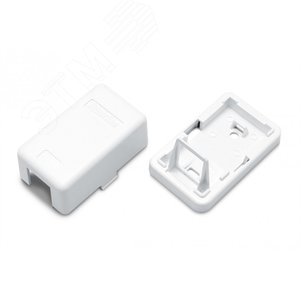 Корпус настенной розетки для установки 1-ой вставки типа Keystone Jack SBB3-1-WH Hyperline