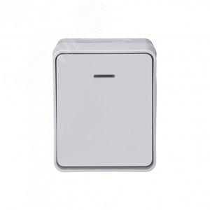 AtlasDesign Profi54 выключатель одноклавишный с подсветкой IP54 10 АХ, БЕЛЫЙ, Россия ATN540113 Systeme Electric