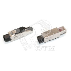 Разъем RJ45 8P8C под витую пару категория 6 для одножильного кабеля 6-8мм 23/26 AWG 264783 Hyperline