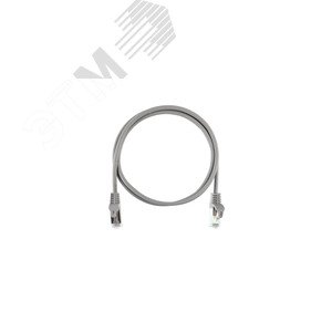 Шнур F/UTP 4 пары, Кат.5e, 2хRJ45/8P8C, T568B, 7x0,150мм, LSZH, серый, 1м NMC-PC4SD55B-ES-010-C-GY NIKOMAX
