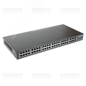 Инжектор PoE 24хRJ45 10/100/1000 Мб/с, 802.3af/at, до 30 Вт, AC 240В, DC 48В Midspan-24/370RG OSNOVO