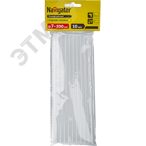 Клей Navigator 93 243 NEM-Ks01-7-200-H10 (стержень, 7 ммх200 мм, 10 шт) 93243 Navigator Group
