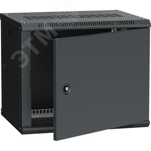 Шкаф настенный 19' LINEA W 9U 600x450мм металлическая дверь RAL9005 LWR5-09U64-MF ITK