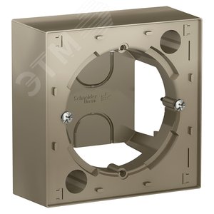 Коробка ATLASDESIGN для наружного монтажа шампань ATN000500 Systeme Electric