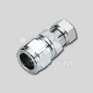 Соединитель обжимной 10 хромированный 1130019 TIEMME