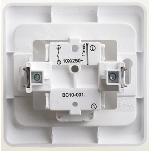 ЭТЮД Выключатель одноклавишный скрытый белый сх.1 BC10-001B Systeme Electric