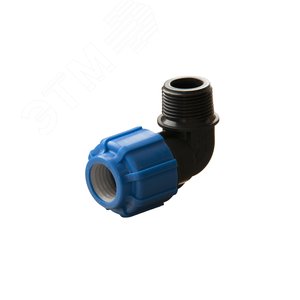 Отвод ПНД компрессионный НР 25 х 1/2' 50012512 Политэк
