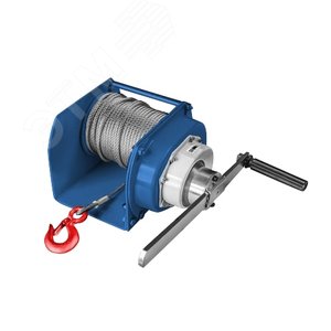 Лебедка ручная барабанная JHW г/п 1.0т, канат 40м GJHW 10400 Gearsen