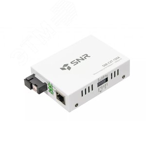 Медиаконвертер 1хRJ45/SC 10/100 Мб/с, Tx:1310/Rx:1550 нм, до 20 км -CVT-100A SNR-CVT-100A SNR