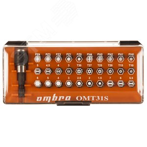 Набор вставок-бит, 31 предмет OMT31S Ombra