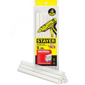 Стержни клеевые Universal 11х200 мм 2-06821-T-S06 STAYER