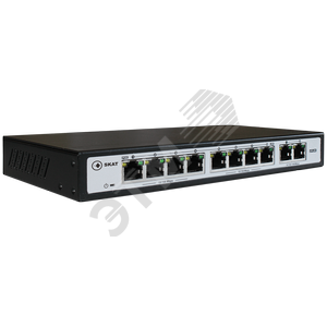 Коммутатор SKAT PoE 120Вт Порты: 8-Ethernet, 2-Uplink 2032 Бастион