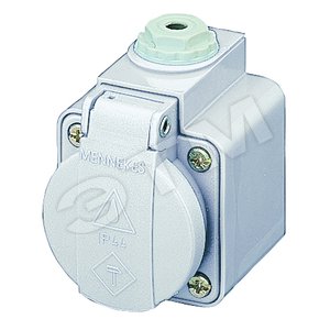 Розетка настенная 16А 2Р+E SCHUKO серая IР44 230В 10081 MENNEKES