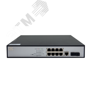 Управляемый L2 PoE коммутатор GIGALINK 8 Base-T 10/100/1000Mb/s GL-SW-G204-10P Gigalink