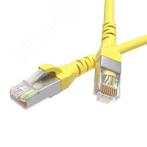 Патч-корд экранированный CAT6 F/UTP 4х2 LSZH желтый 2м RN6FU4520YL DKC
