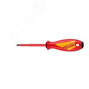 Отвертка диэлектрическая MAXX VDE крестовая PH2 x 6.0 x 100 мм 537122016 WITTE