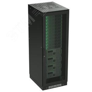 Напольный шкаф 42U 600х1000 двери перф/перф укомпл вводом и загл RAL 9005 R5IT4261PFB DKC