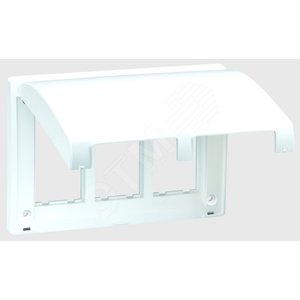 Connect Рамка на 3 S-модуля с крышкой к монтажной коробке SBM250, Сима Про, белый SBMT302-9 Simon
