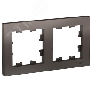 Рамка двухпостовая ATLASDESIGN универсальная мокко ATN000602 Systeme Electric