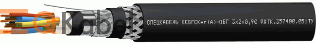 Кабель КСБГСКнг(А)-ОБГ 10x2x0,78, 1 кВ
