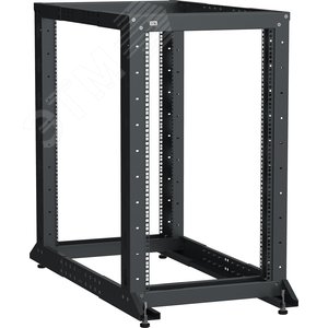 Стойка двухрамная LINEA F 47U 600х600-1000мм черная LF05-47U61-2GM ITK