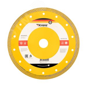 Диск алмазный отрезной ультратонкий 200x25.4/22.2x1.8x10 мм etmKR-90-0144 Kranz
