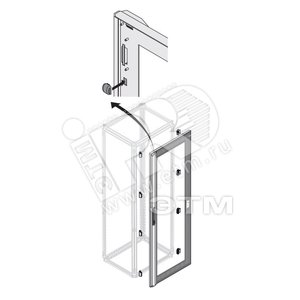 Дверь со стеклом IP40 1800x500мм PDLG1850 ABB