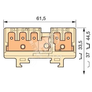 Клемма quick-connect HD6/9.3G.2G ENT1SNA160563R0000 TE Connectivity (Entrelec,Tyco)