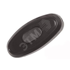 Переключатель на шнур 6А 250В (еврослот) черный А0106 UNIVersal