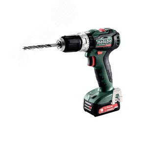 Дрель-шуруповерт ударный аккумуляторный PowerMaxx SB 12 BL 12В, 2х2.0 Ач, кейс 601077500 Metabo