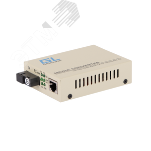 Медиаконвертер 1хRJ45, 1хSC 100/1000 Мб/c, Tx:1550/Rx:1310, до 20 км GL-MC-UTPF-SC1G-18SM-1550 Gigalink