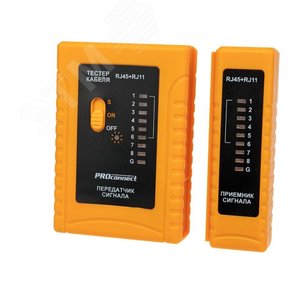 Тестер кабеля RJ-45+RJ-11 468 PROconnect etm12-1006-4 REXANT